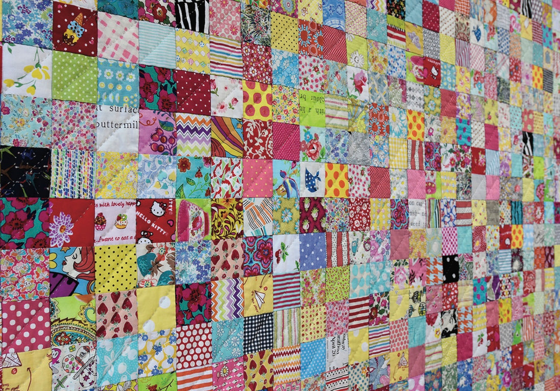 Scrappy Squares - Postcard Project 