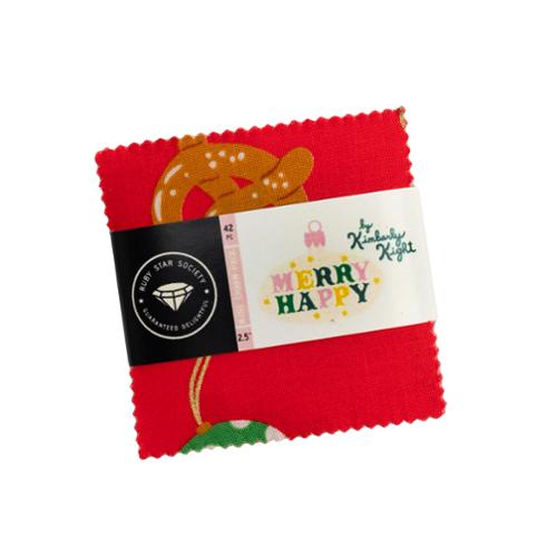 Merry Happy by Ruby Star Society 2.5" Mini Charm Pack