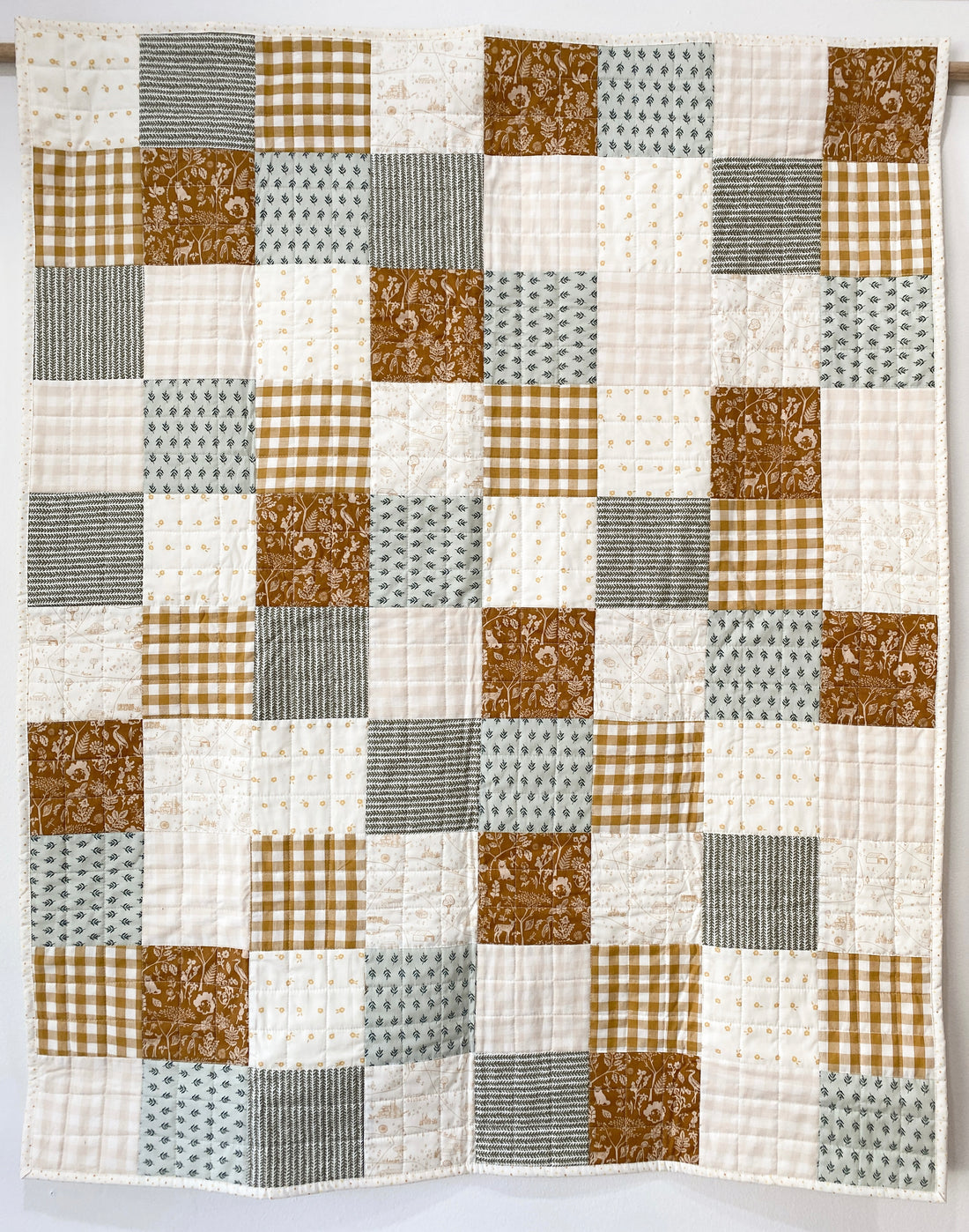 Patchwork Squares Quilt Kit - Farm