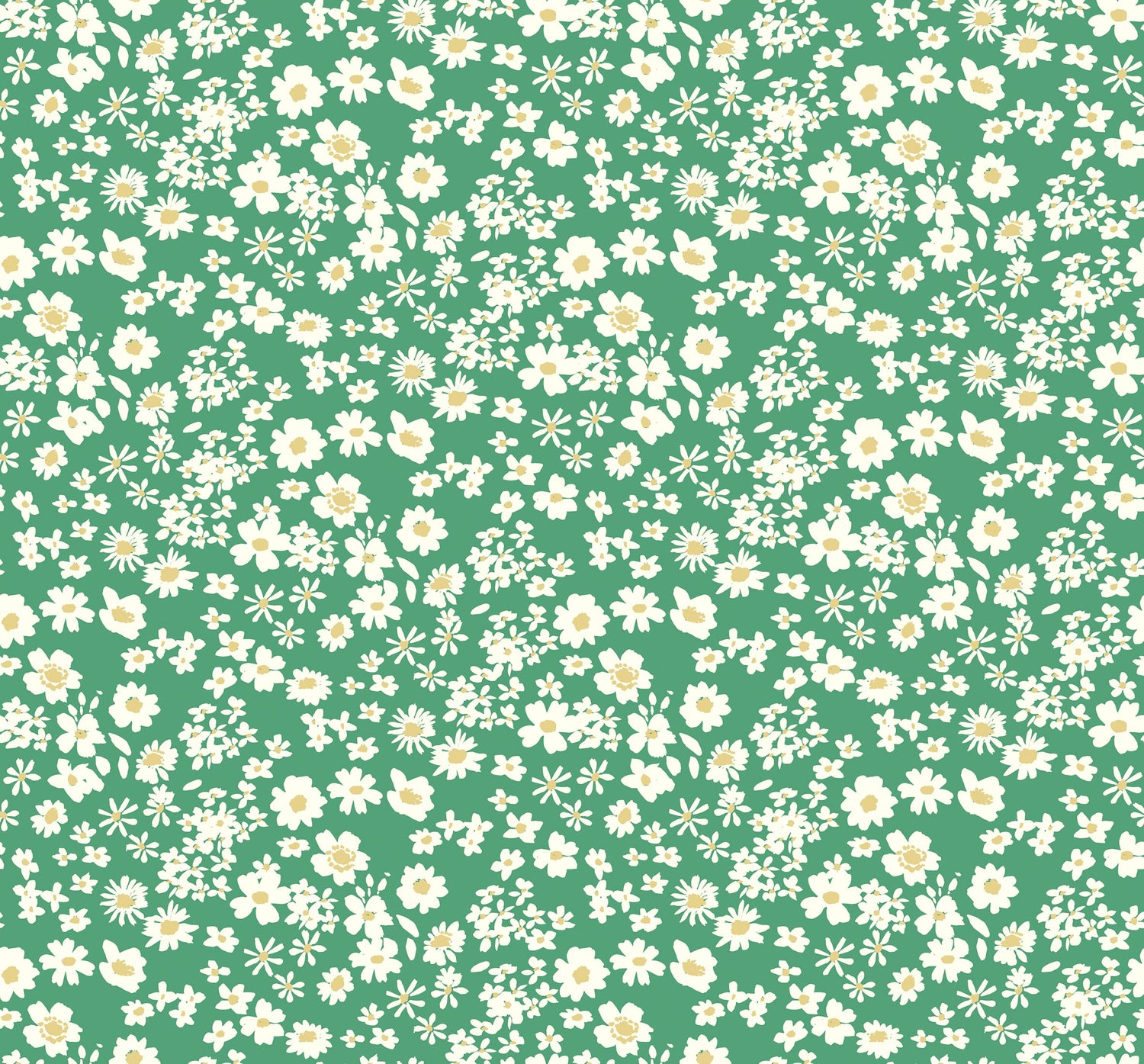 Ditsy Grass - Flowers Collection by Lewis &amp; Irene