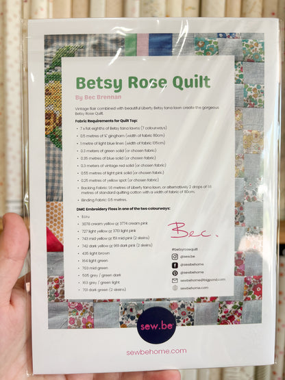 Betsy Rose Quilt - Sew.Be
