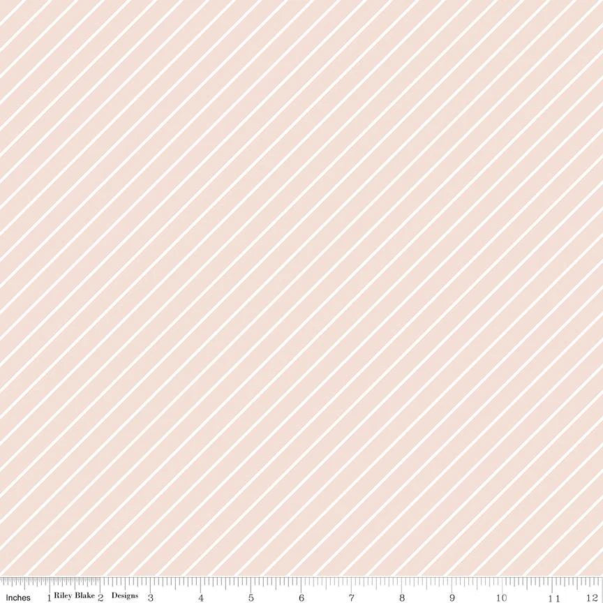 Stripes Blush - Hibiscus by Riley Blake Designs