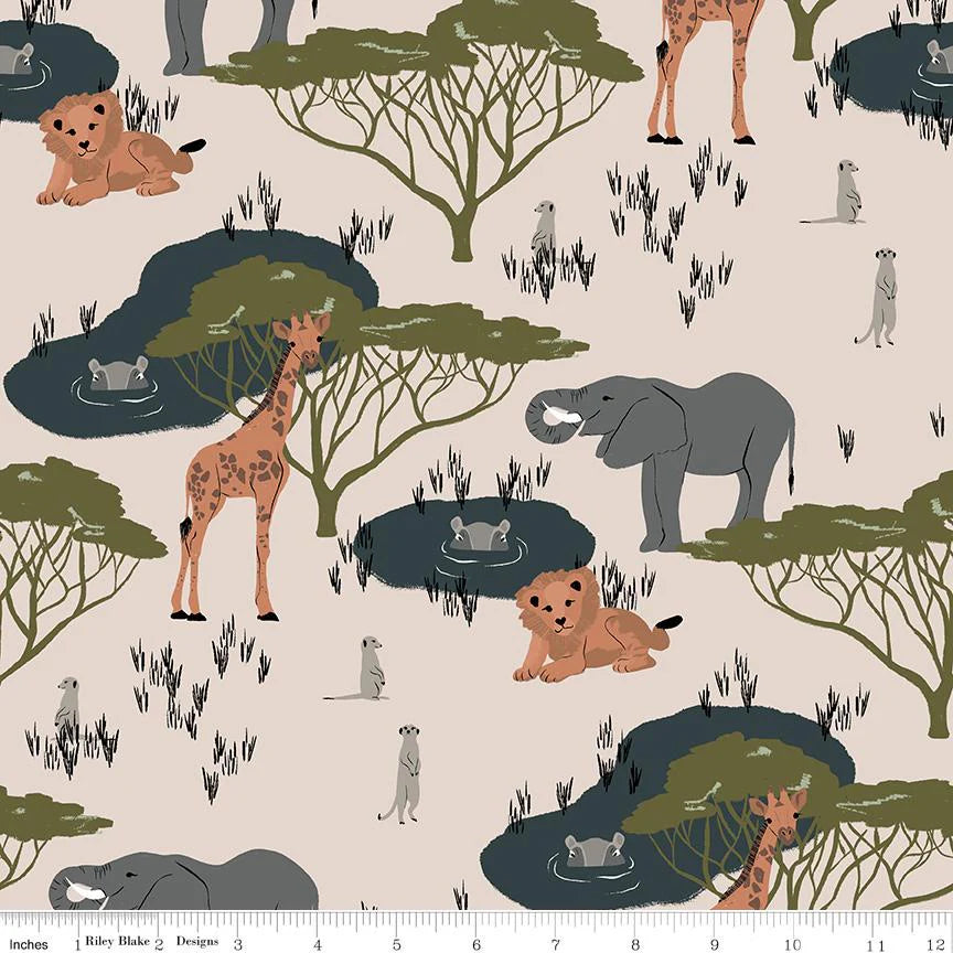 Main Natural - The Waterhole by Riley Blake Designs