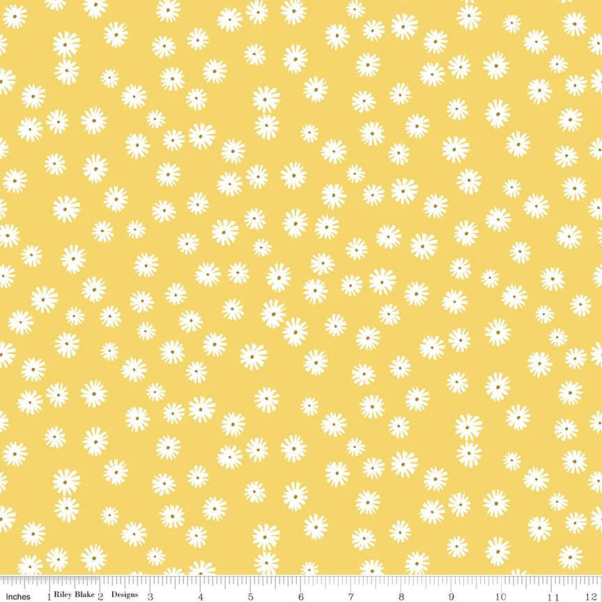 Daisies Yellow - Flower Garden by Riley Blake Designs