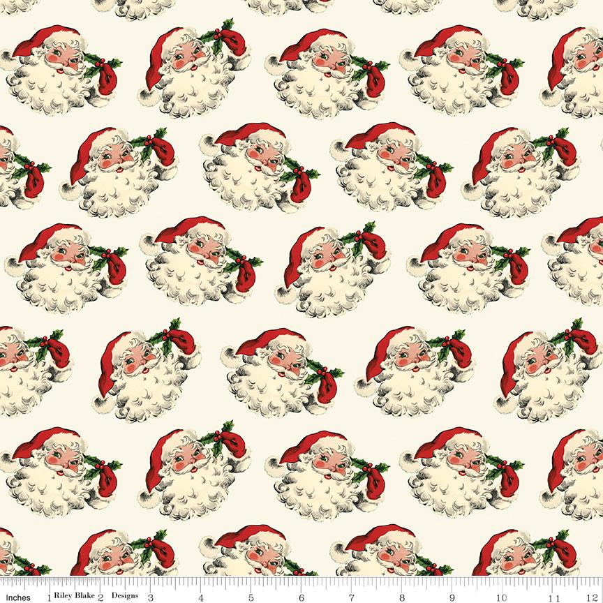 Santa Cream - Old Fashioned Xmas by Riley Blake Designs
