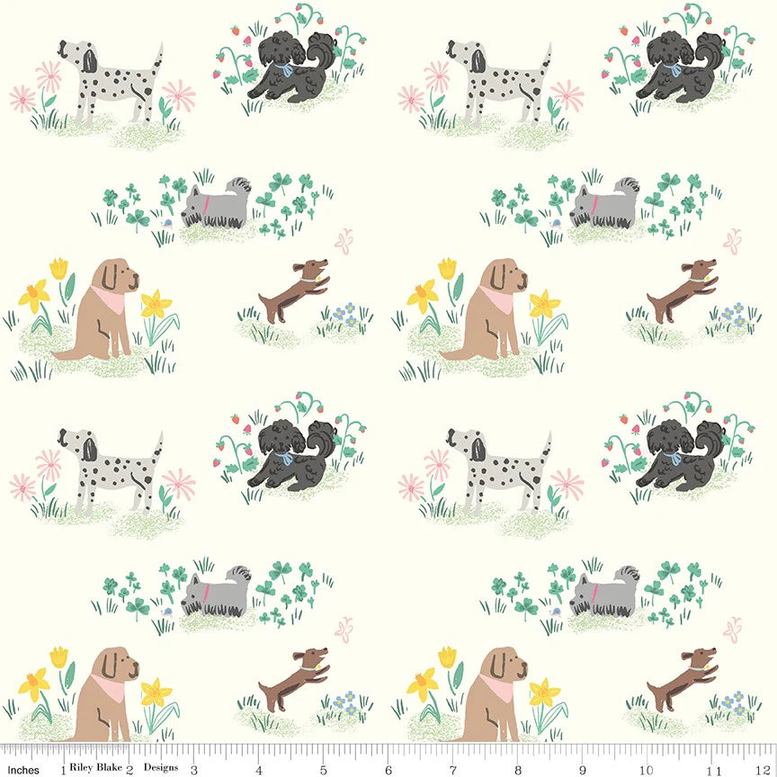 Dogs Cream - Chloe by Riley Blake Designs
