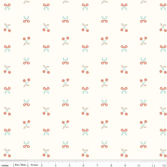Scissors Cream - Sunset Ridge by Riley Blake Designs