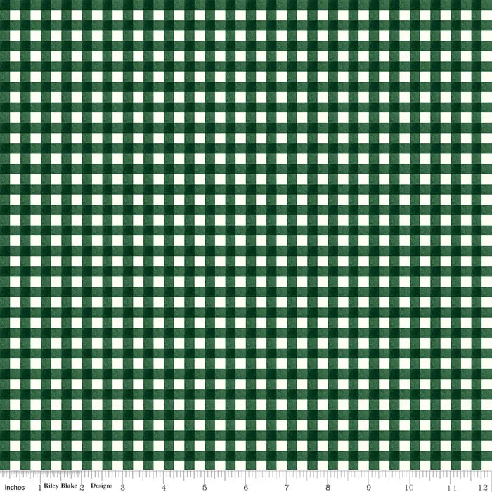 Gingham Green - Charming Christmas by Riley Blake Designs