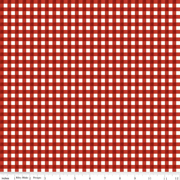 Gingham Red - Charming Christmas by Riley Blake Designs