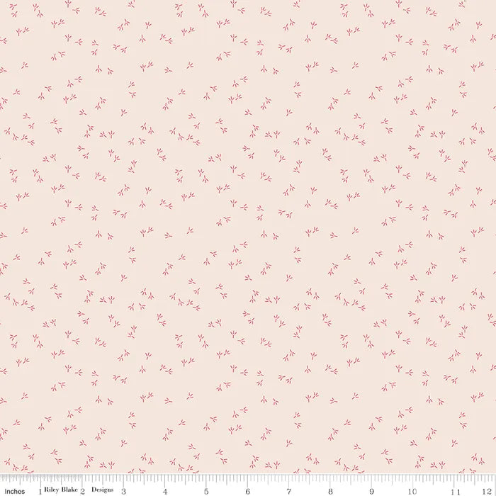 Chicken Tracks Background Tea Rose - Farmer&