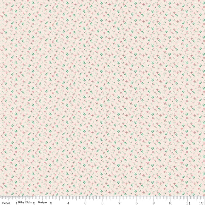 Wildflowers Latte - Berry &amp; Sage by Riley Blake Designs