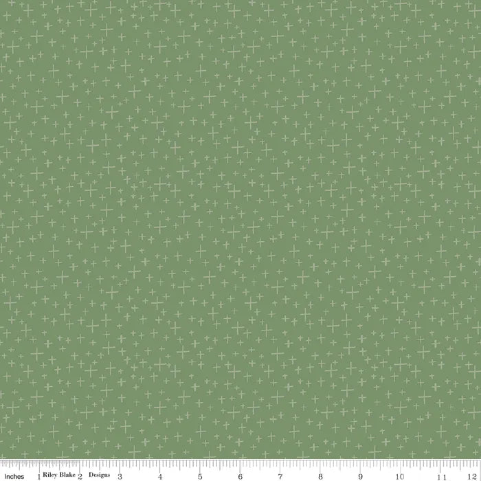 Criss Cross Green - Leo &amp; Savannah by Riley Blake Designs