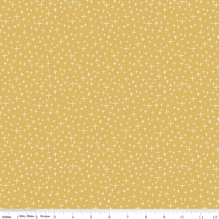 Criss Cross Yellow - Leo &amp; Savannah by Riley Blake Designs
