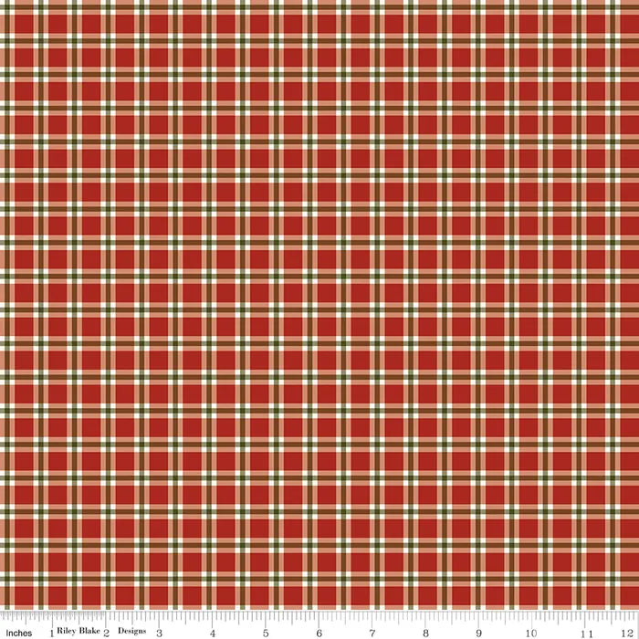 Plaid Red - Christmas Greetings by Riley Blake