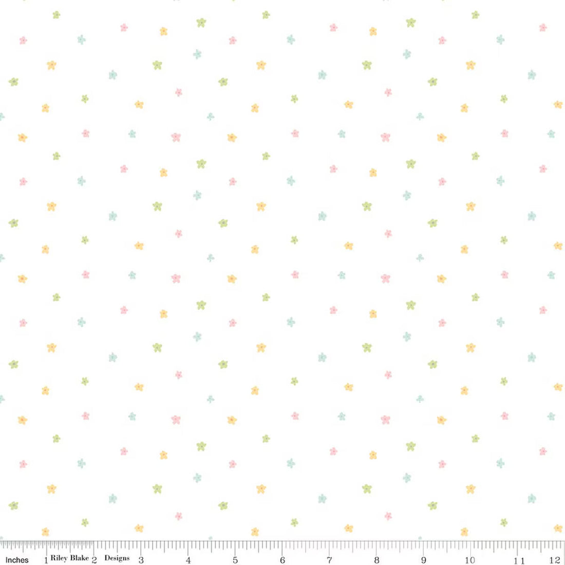 Ditsy White - Little Posies by Riley Blake Designs