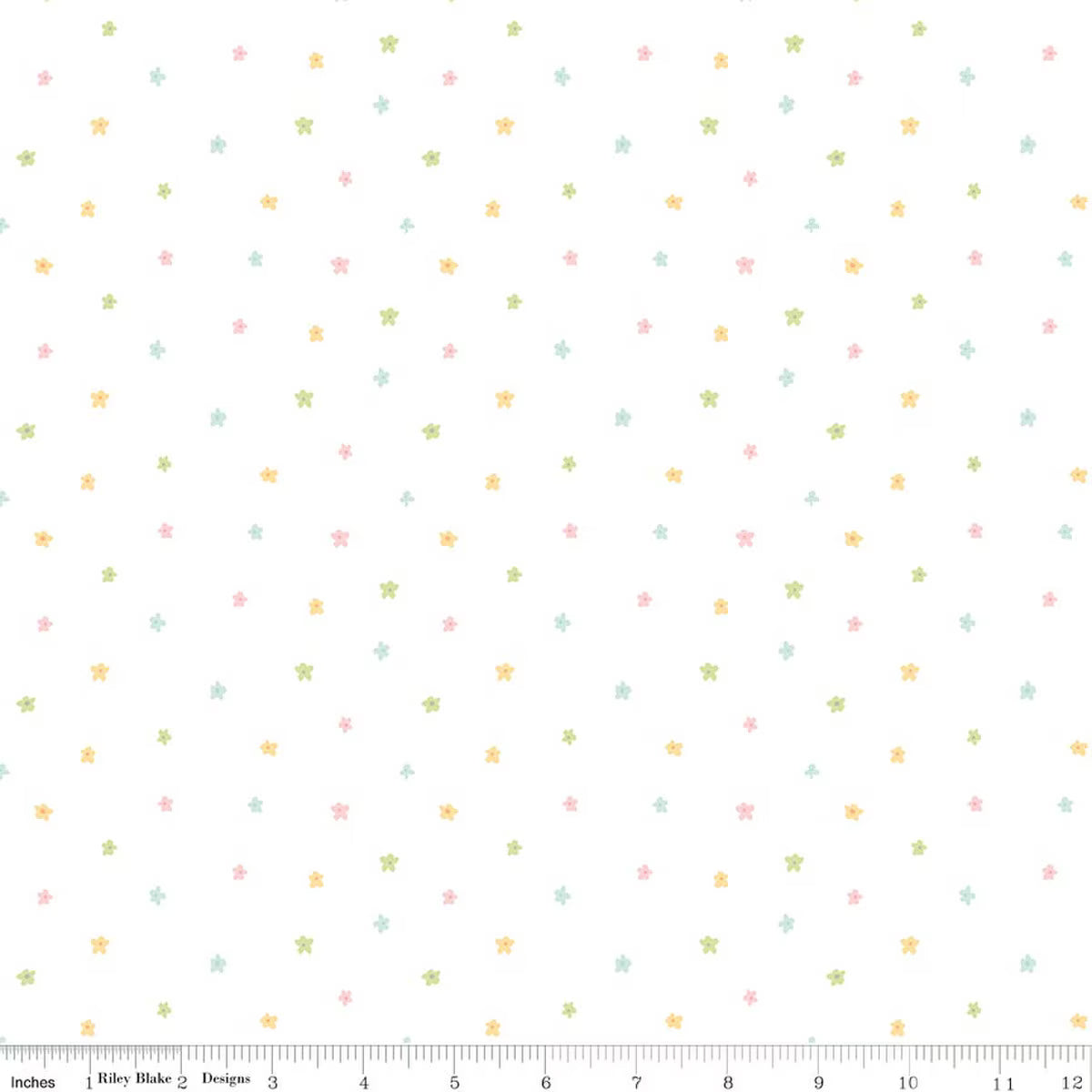 Ditsy White - Little Posies by Riley Blake Designs