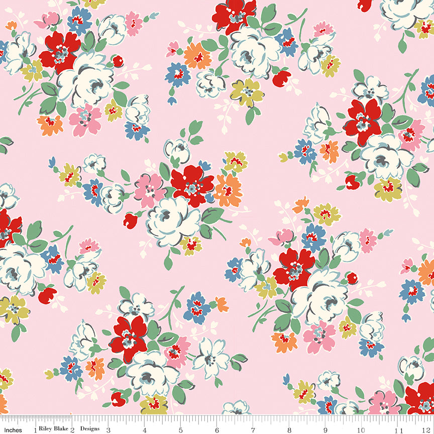 Clifton Rose Pink - Cath Kidston Signature by Riley Blake