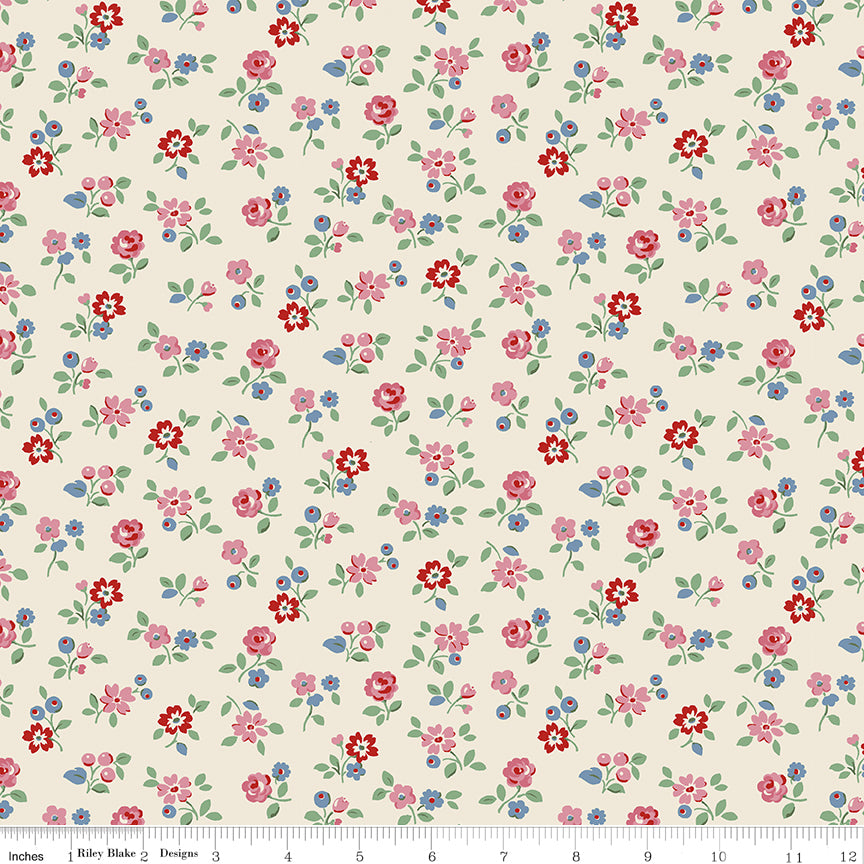 Arlington Ditsy Cream - Cath Kidston Signature by Riley Blake
