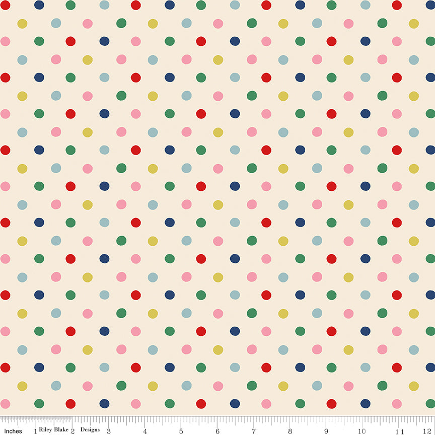 Button Spot Multi - Cath Kidston Signature by Riley Blake