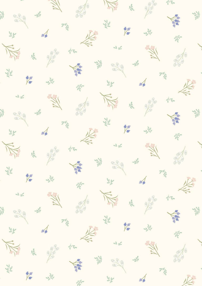 Scattered Sprig Cream - Sky Garden by Lewis &amp; Irene