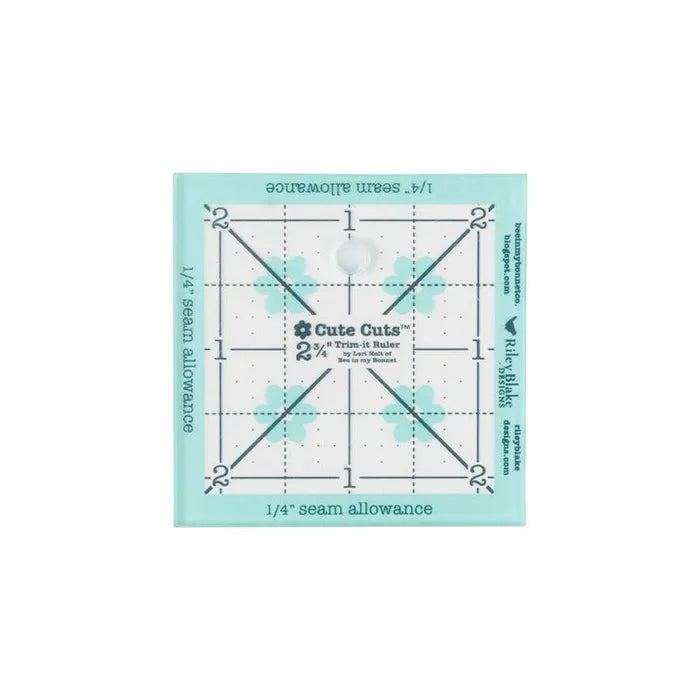 Trim It 2.75&quot; Square Cute Cuts Ruler - Lori Holt