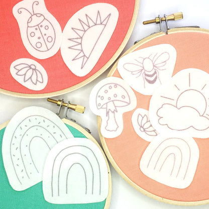 Sunny Rainbows Stick &amp; Stitch Pack - Craft Make Do
