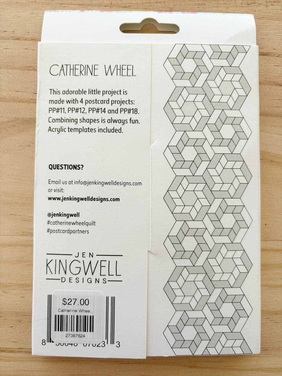 Catherine Wheel Postcard Partner - Jen Kingwell