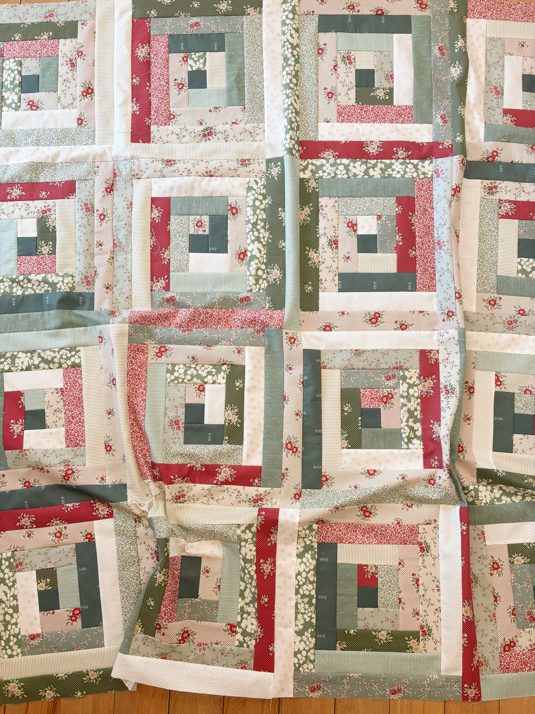 Cottage Walk Christmas Small Throw Quilt Kit - The Stitch Saloon