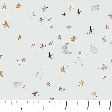 Stars Gray - Cotton Tale by FIGO