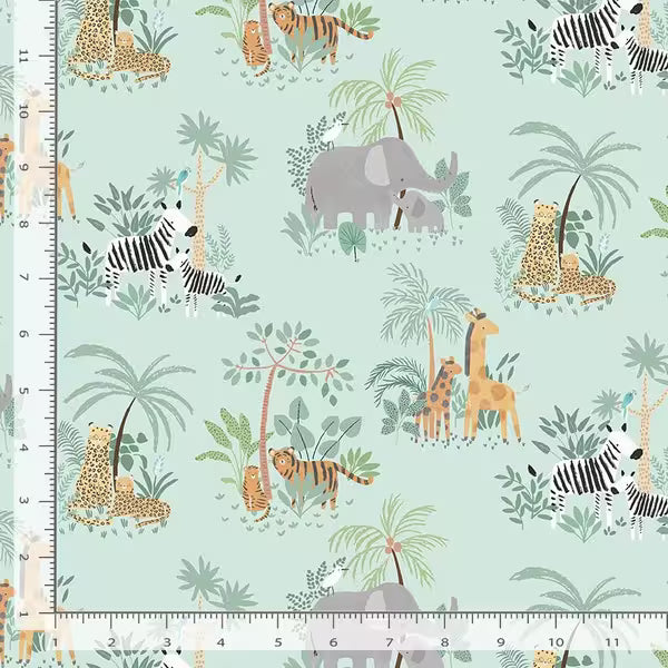 Walk on the Wild Side Mint - Grasslands by Dear Stella