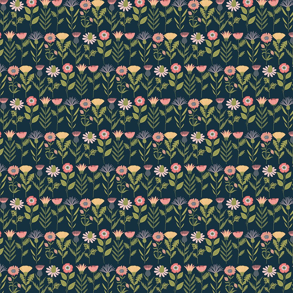 Fresh Cuts Navy - Daisy Mae by Poppie Cotton