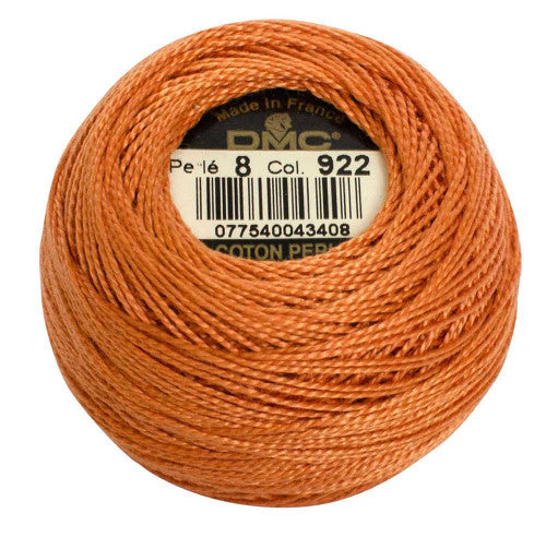 DMC Perle Cotton Thread No 922 | Light Copper
