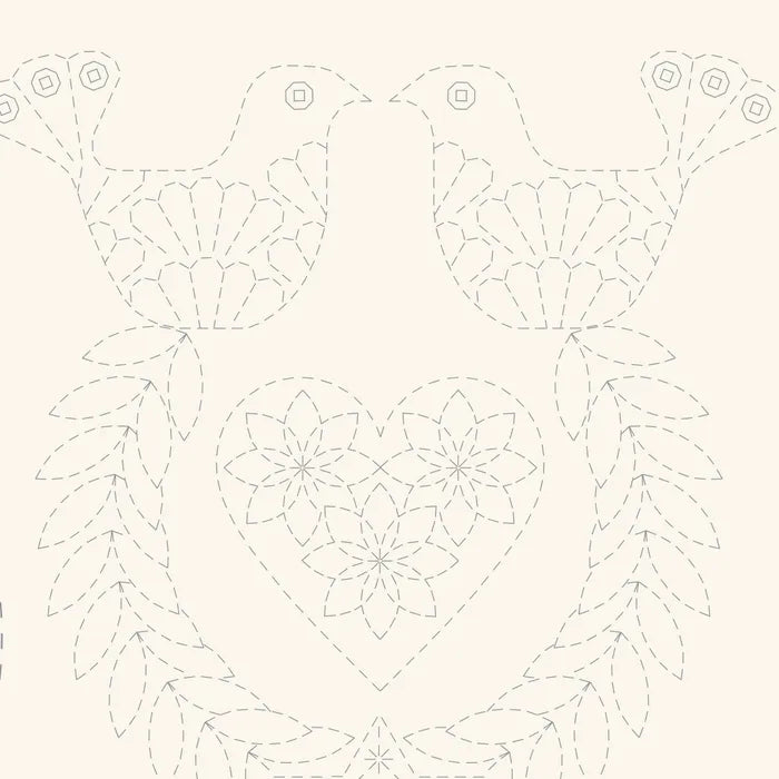 Sashiko Stocking Panel - Natural by Devonstone