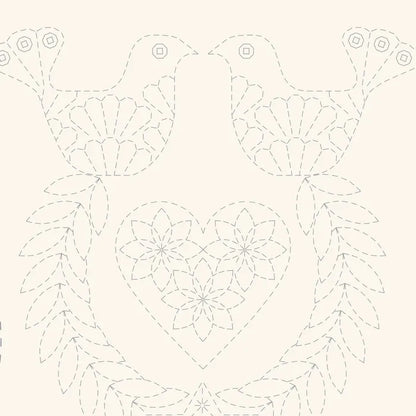 Sashiko Stocking Panel - Natural by Devonstone