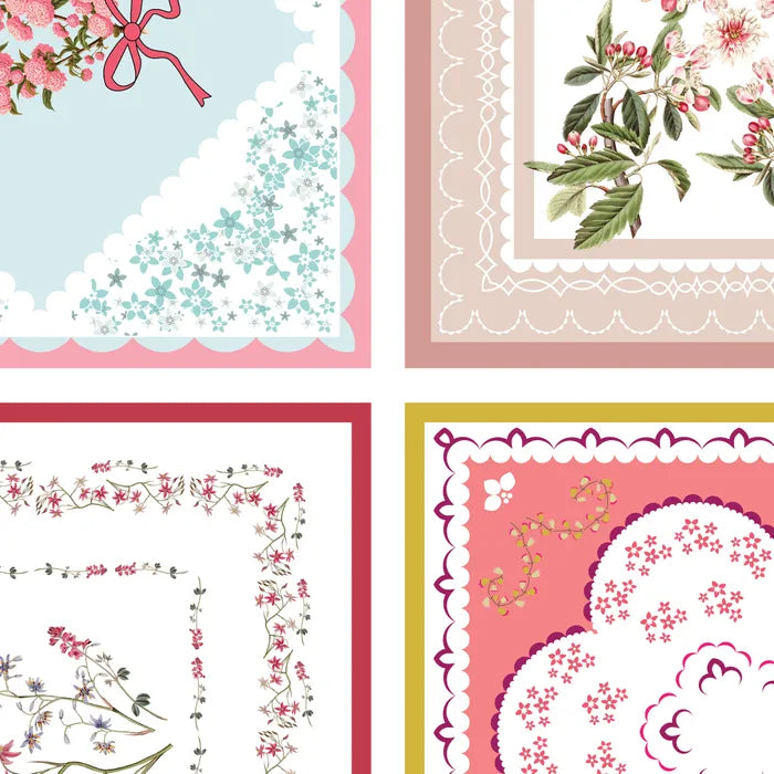 Vintage Handkerchief Cotton - Vintage Handkerchief by Devonstone