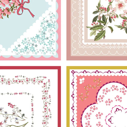 Vintage Handkerchief Cotton - Vintage Handkerchief by Devonstone