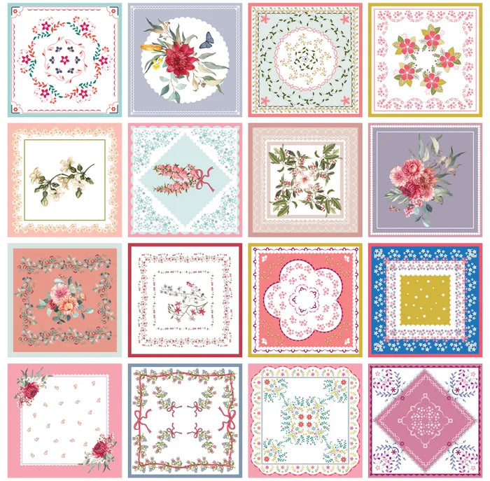 Vintage Handkerchief Cotton - Vintage Handkerchief by Devonstone