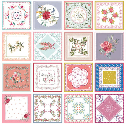 Vintage Handkerchief Cotton - Vintage Handkerchief by Devonstone