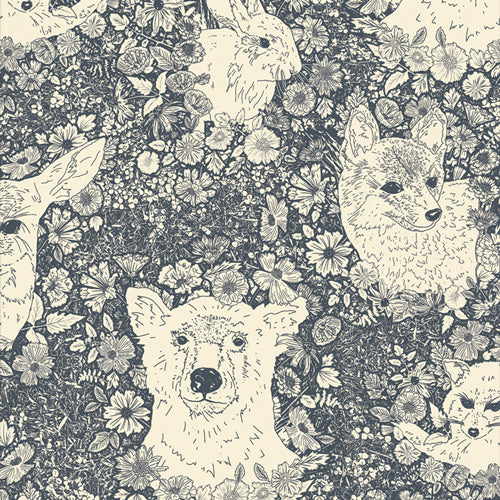 Wandering with Bear (Flannel) - Flannel by Art Gallery Fabrics