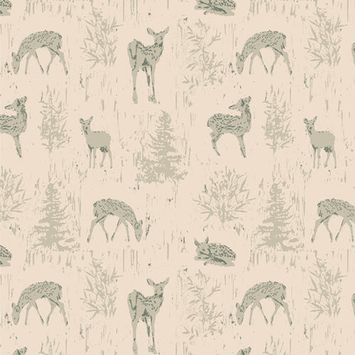 Yearling Camoflauge (Flannel) - Juniper by Art Gallery Fabrics