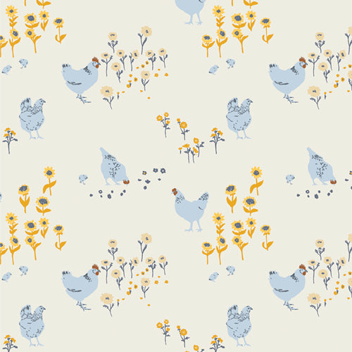 Hens &amp; Chicks (Flannel) - Potager by Art Gallery Fabrics