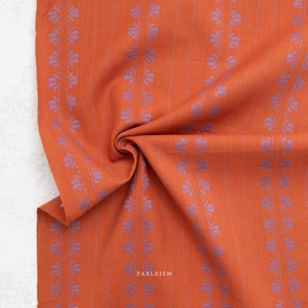 Deco Stripe in Spice - Fine &amp; Dandy by Fableism