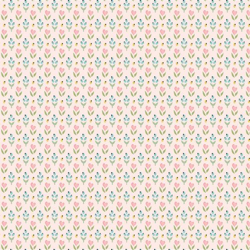 Hearts &amp; Berries Pink - Finding Wonder by Poppie Cotton