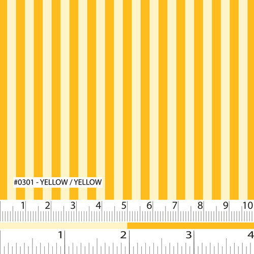 Fabric swatch light and dark golden yellow stripes