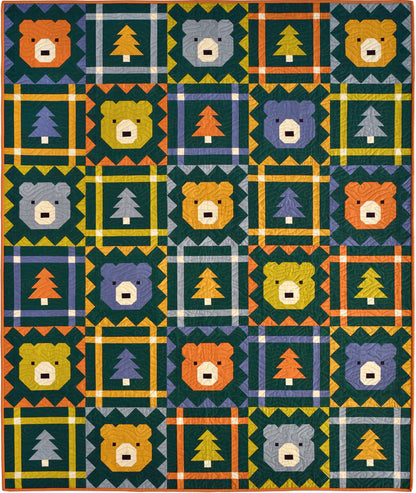 Grizzly Grove Quilt Paper Pattern - Pen &amp; Paper Patterns