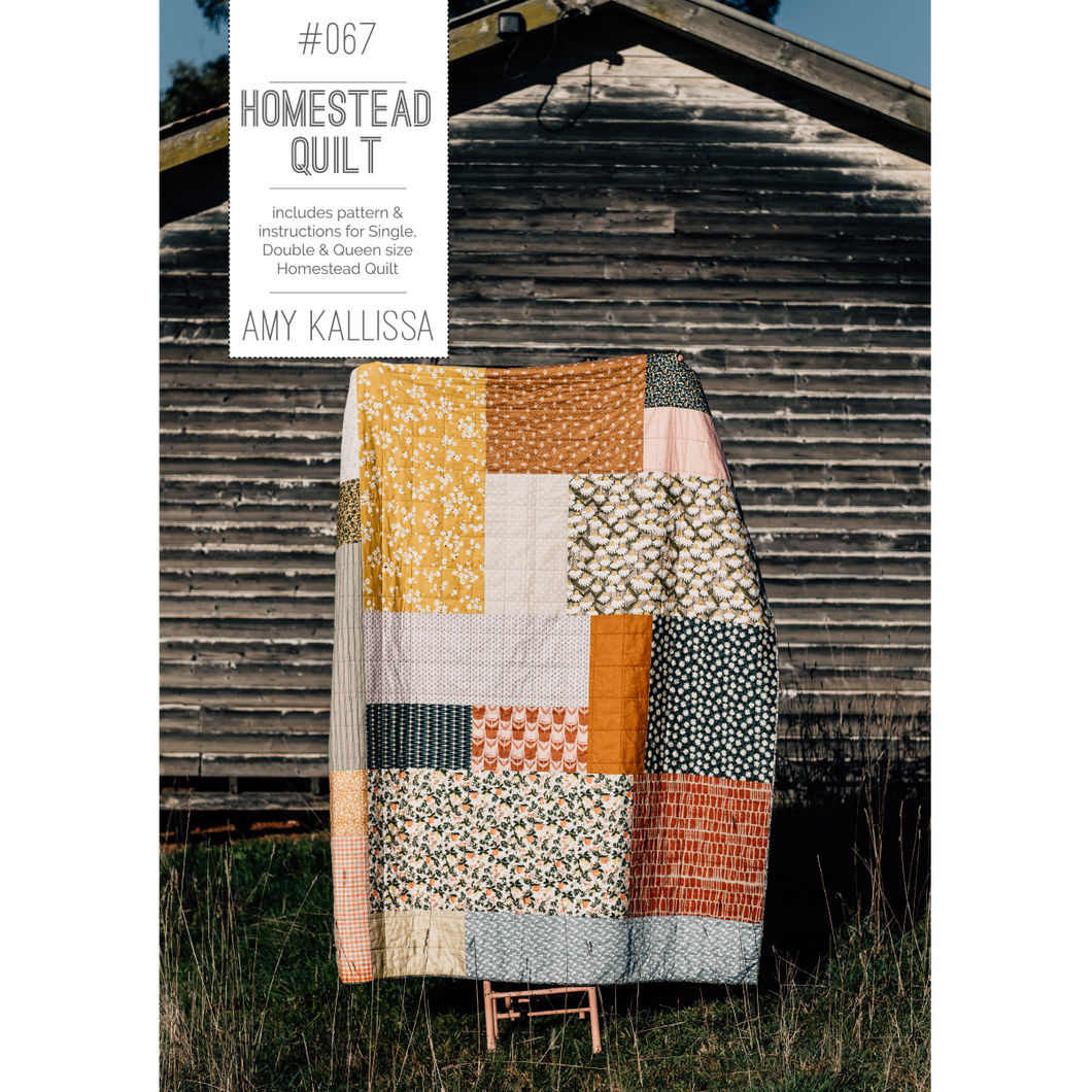 Homestead Quilt Paper Pattern - Amy Kallissa
