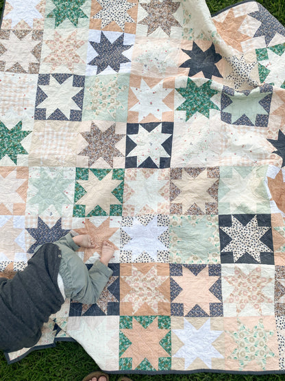 Reverse Sawtooth Star Quilt Kit - Suzy Quilts