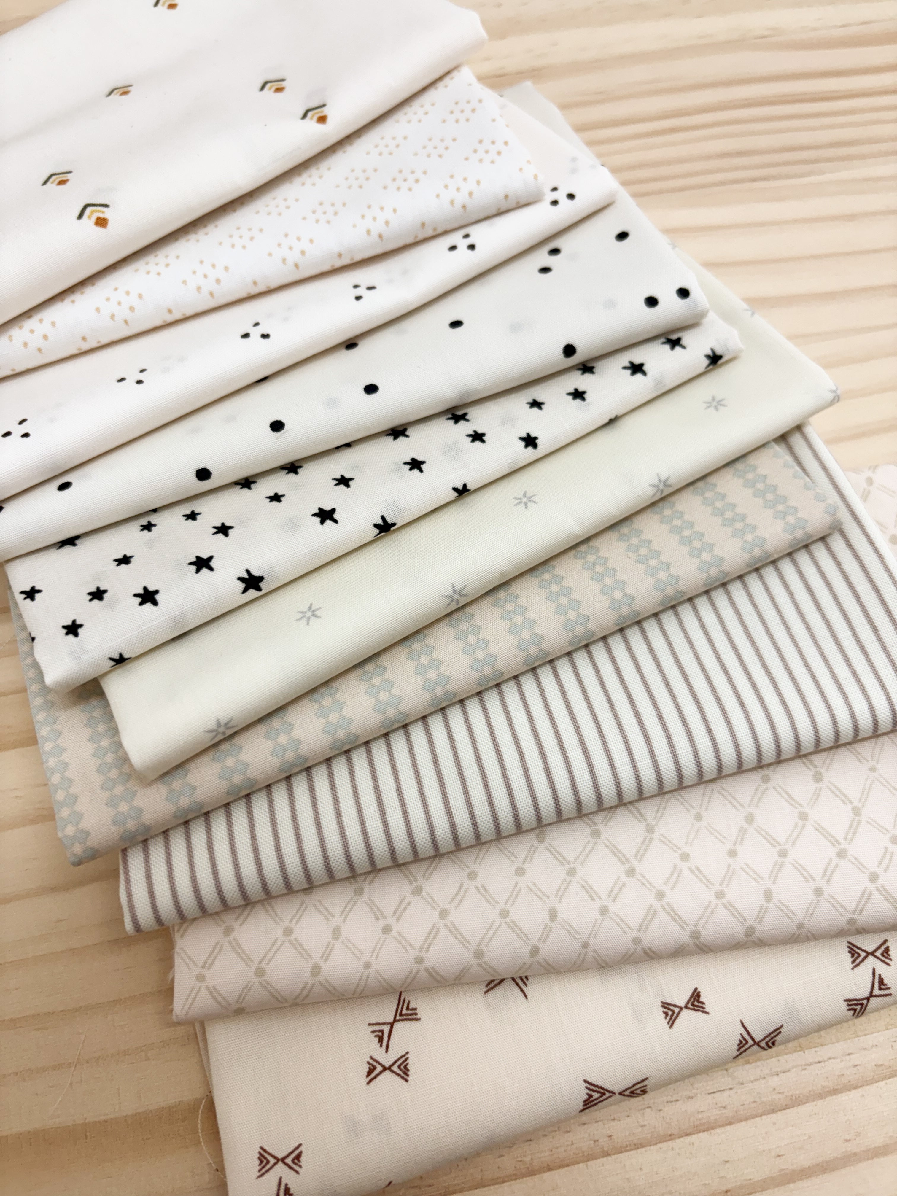 Scrappy Neutral Low Volumes - 10 Piece Bundle