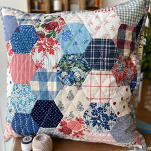 Load image into Gallery viewer, Hexagon Cushion Pattern - Treehouse Textiles
