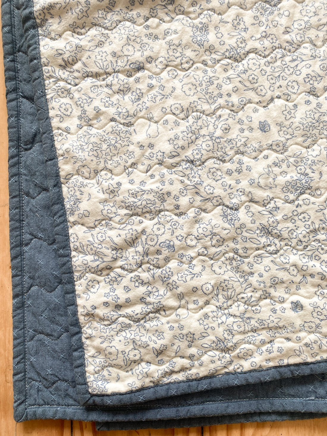 Somebunny Cool - Wholecloth FLANNEL Baby Quilt Kit